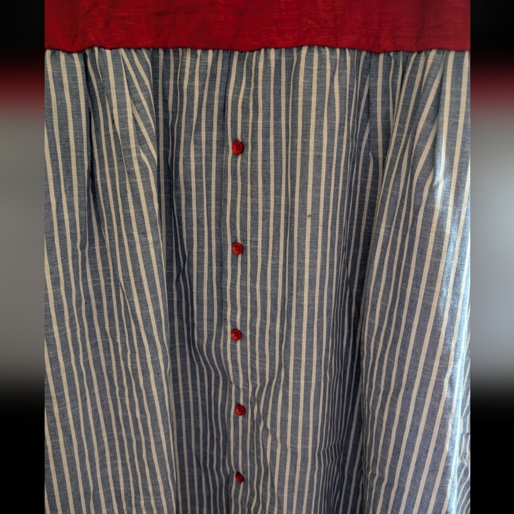 Hazel Blues Prairie Days Dress in Red Size 5XL - Picture 2 of 5